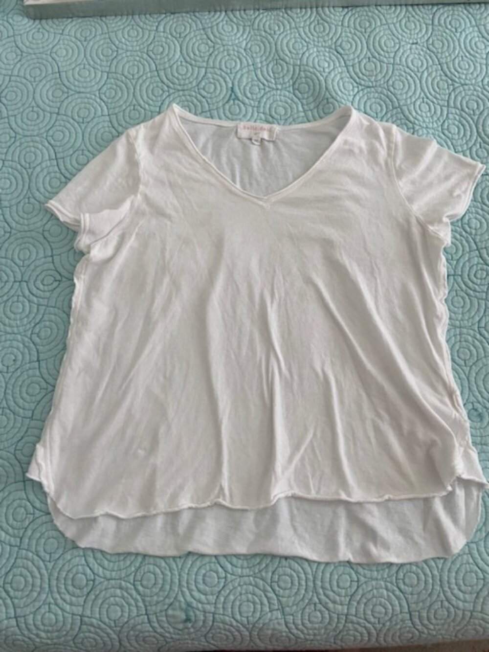 Bella Dahl Girls Size 14 White Tee Shirt
